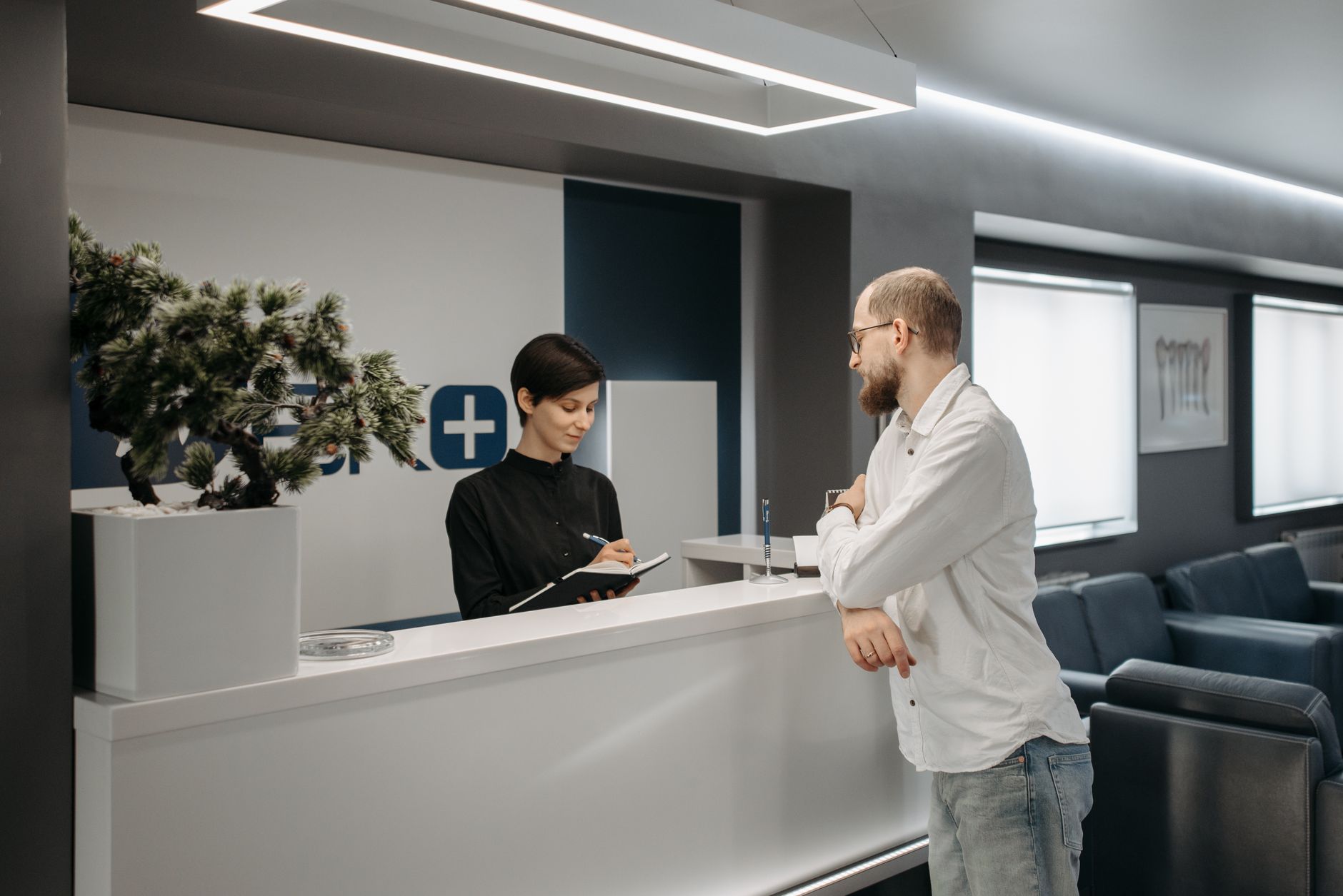 Iroda recepciós pultja